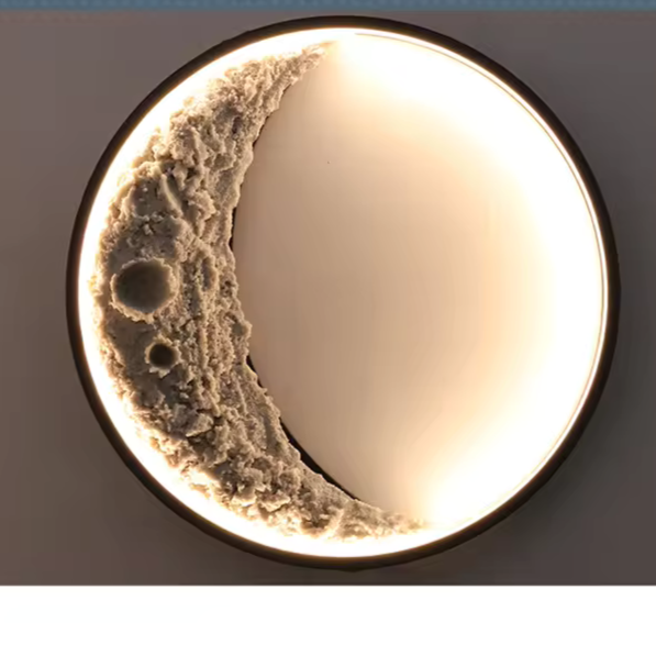 3D Moon Wall Light | Lunar-Inspired Ambient Lighting