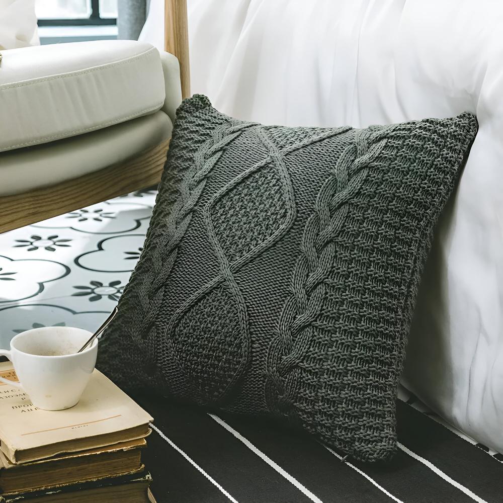 Braided Knit Cushion Covers