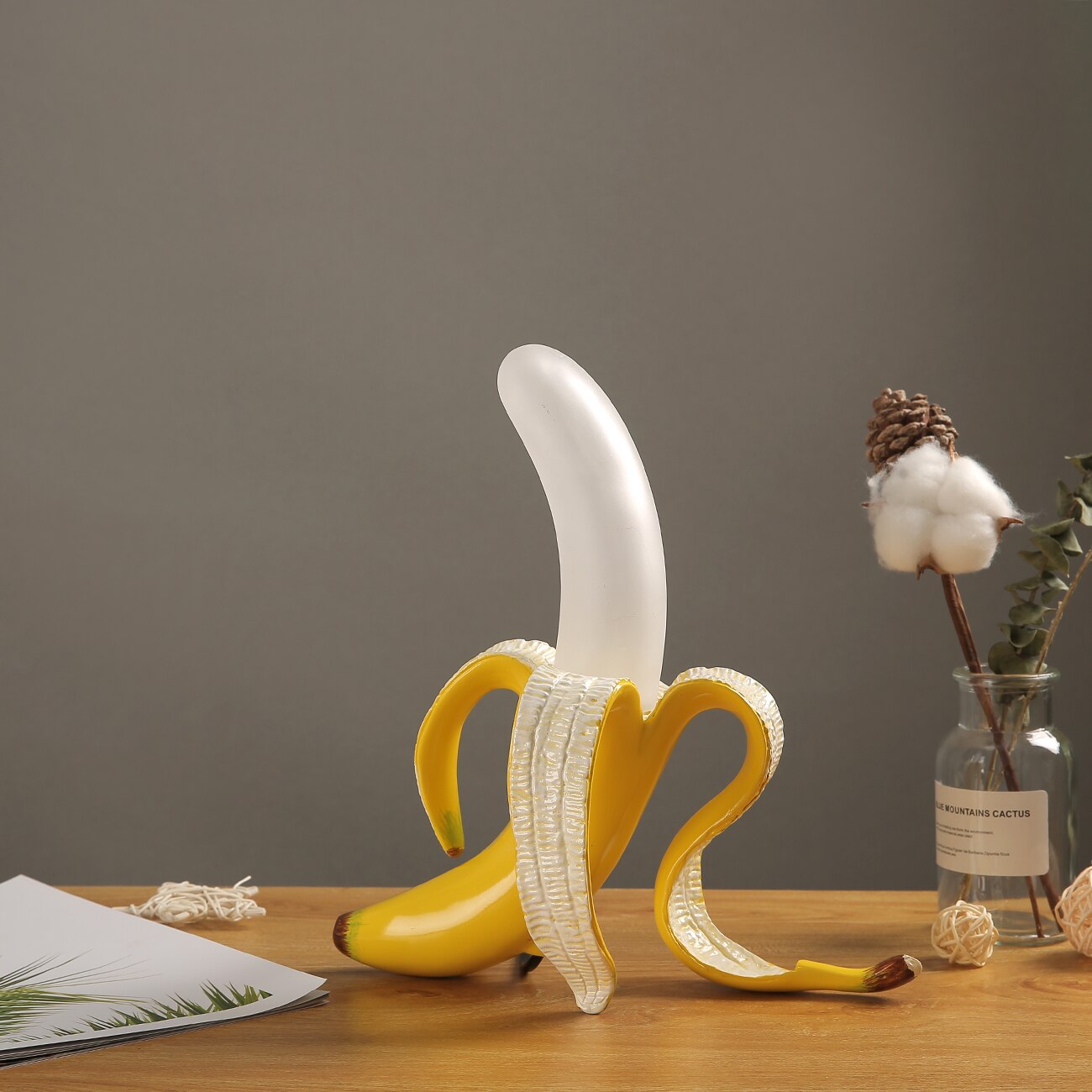 Golden Arc Banana Table Lamps