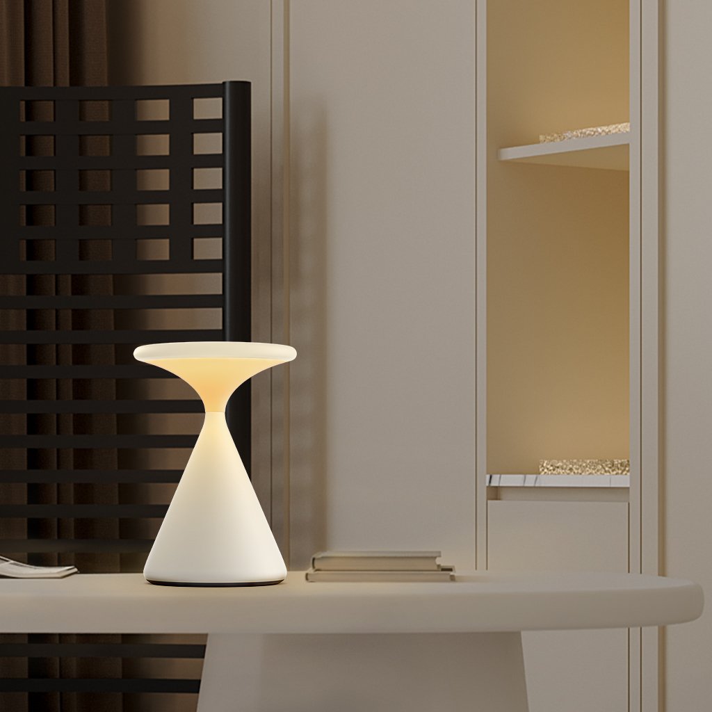 LumaSphere - Cordless Hourglass Table Lamp