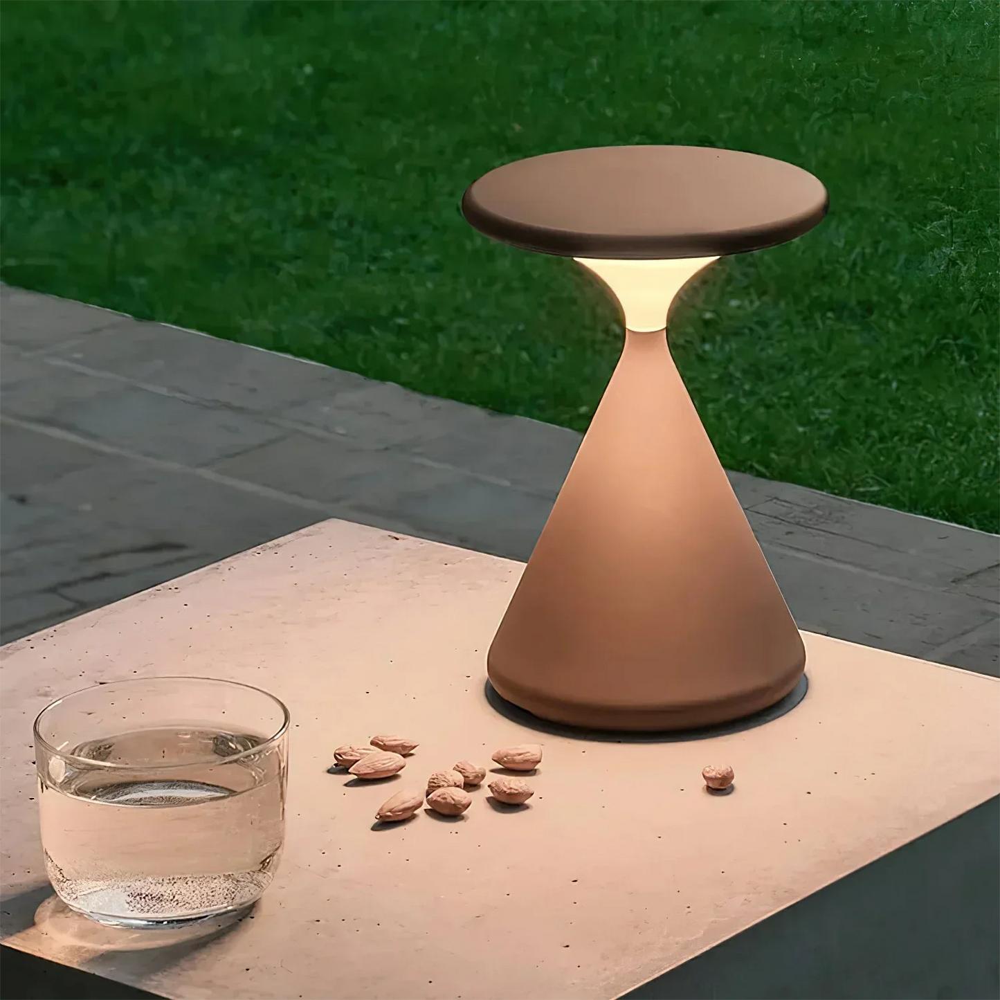 LumaSphere - Cordless Hourglass Table Lamp