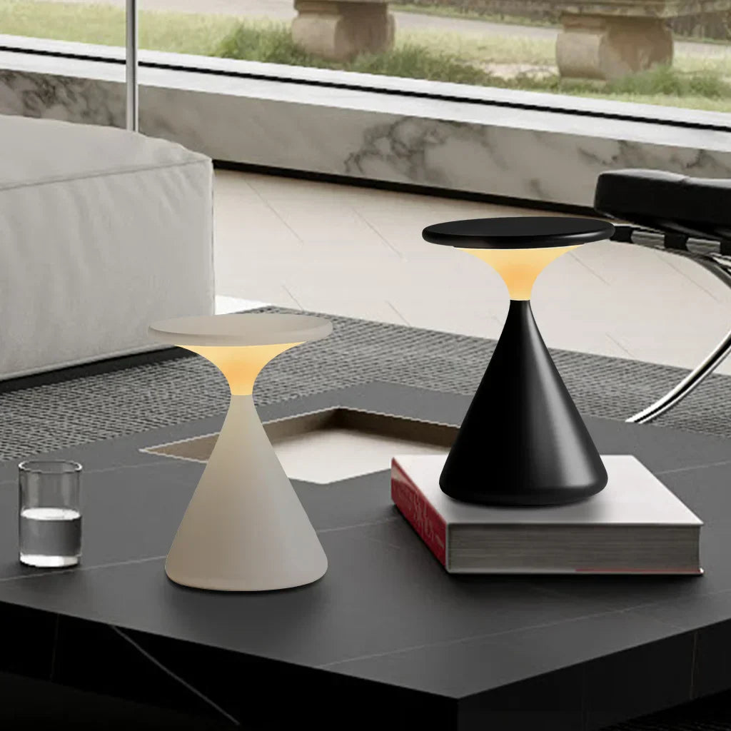 LumaSphere - Cordless Hourglass Table Lamp