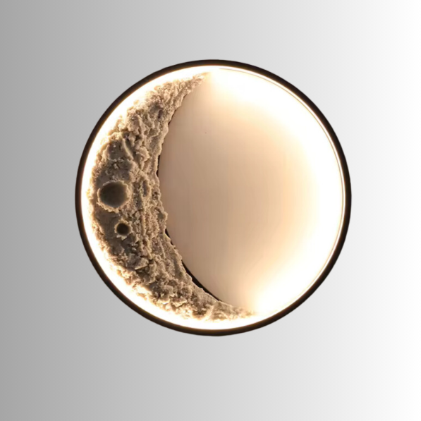 3D Moon Wall Light | Lunar-Inspired Ambient Lighting