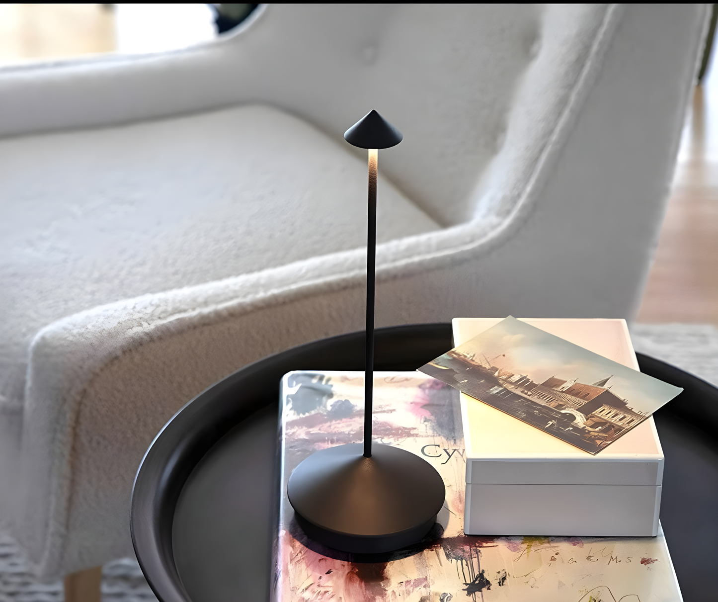 Wireless LED Table Lamp – Modern Elegance Redefined